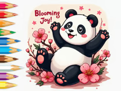 Joc Coloring Book: Little Panda Cherry Blossoms