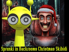 Joc Sprunki in Backrooms Christmas Skibidi 