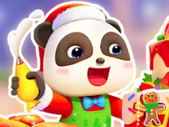 Joc Jigsaw Puzzle: Baby Panda Christmas Chef