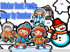 Joc Sticker Book Puzzle: Color By Number