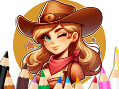 Joc Coloring Book: Cowgirl