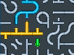 Joc Connect The Pipes Water Puzzle