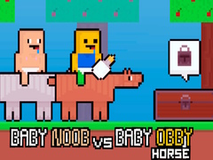 Joc Baby Noob vs Baby Obby Horse