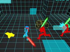 Joc Stickman Neon Sword Fighting