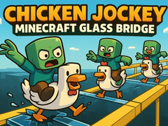 Joc Chicken Jockey: Minecraft Glass Bridge