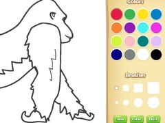 Joc Gorilla Coloring Book for Kids