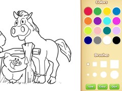 Joc Farm Animals Coloring Book for Kids