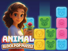 Joc Animal Block Pop Puzzle
