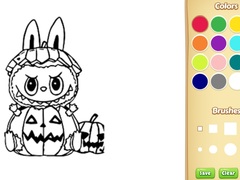 Joc Halloween Labubu Coloring & Drawing Game