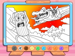 Joc Coloring Book: Bombardino Crocodilo