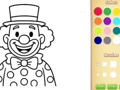 Joc Clown Coloring Book