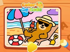Joc Color By Code: Chill Bear