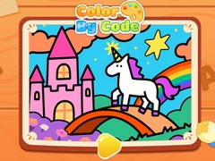 Joc Color By Code: Rainbow Unicorn