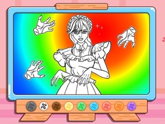 Joc Coloring Book: Wednesday Addams Dancing