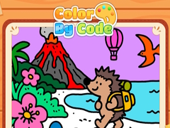 Joc Color By Code Volcano Hedgehog