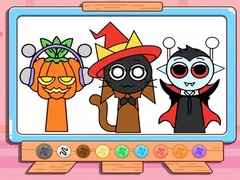 Joc Coloring Book: Incredibox Sprunki Halloween