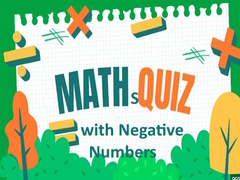 Joc Maths Quiz with Negative Numbers