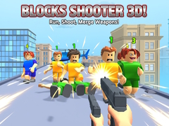 Joc Blocks Shooter 3D! Run, Shoot, Merge Weapons!