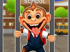 Joc Jigsaw Puzzle: Monkey Student School Prank