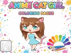 Joc Anime Cat Girl Coloring Pages