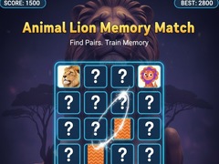 Joc Animal Lion Memory Match