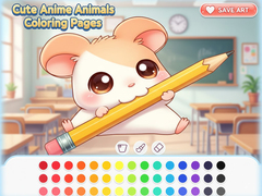 Joc Cute Anime Animals Coloring Pages