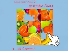 Joc Square jigsaw Puzzle 2 - Assemble Fruits