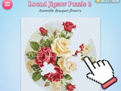 Joc Round jigsaw Puzzle 2 - Assemble Bouquet flowers