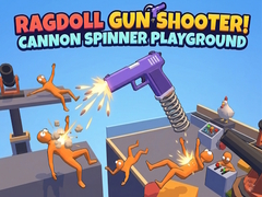 Joc Ragdoll Gun Shooter! Cannon Spinner Playground