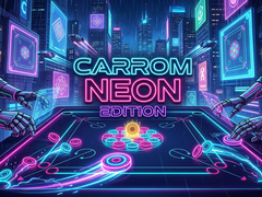 Joc Carrom Neon Edition