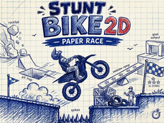 Joc Stunt Bike 2D Paper Race