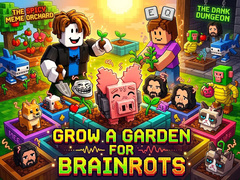 Joc Grow a garden for Brainrots