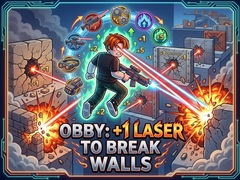 Joc Obby: +1 Laser to Break Walls