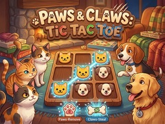 Joc Paws & Claws Tic Tac Toe