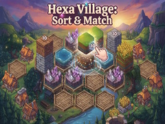 Joc Hexa Village: Sort & Match