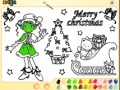 Joc Christmas Girl Painting