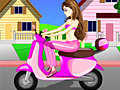 Joc Motorbike Girl Dress Up