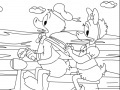 Joc Donald Duck In Scooter Online Coloring Game