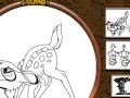 Joc Bambi and Friends Online Coloring Page
