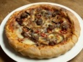 Joc Deep pan mushroom, cheese pizza