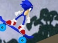 Joc Sonic on the skateboard