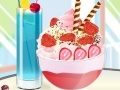 Joc Strawberry ice cream decoration