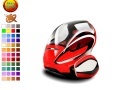 Joc Red round car coloring