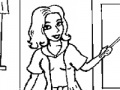 Joc At the school Online Coloring Game