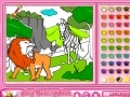 Joc Rosy Coloring: The Lion and The Zebra