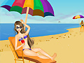 Joc Becky at the beach