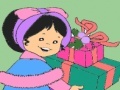 Joc Little girl birthday gift coloring