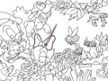 Joc Donald's garden online coloring page