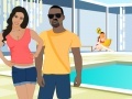Joc Kanye West and Kim Kardashian Kissing