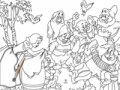 Joc Snow White with Dwarfs Online Coloring